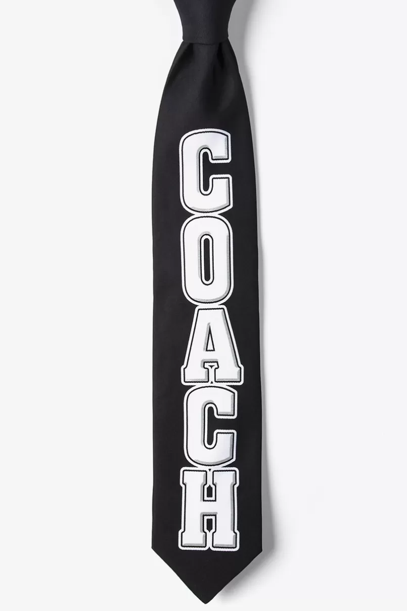 Ties COACH Black Tie Fashion